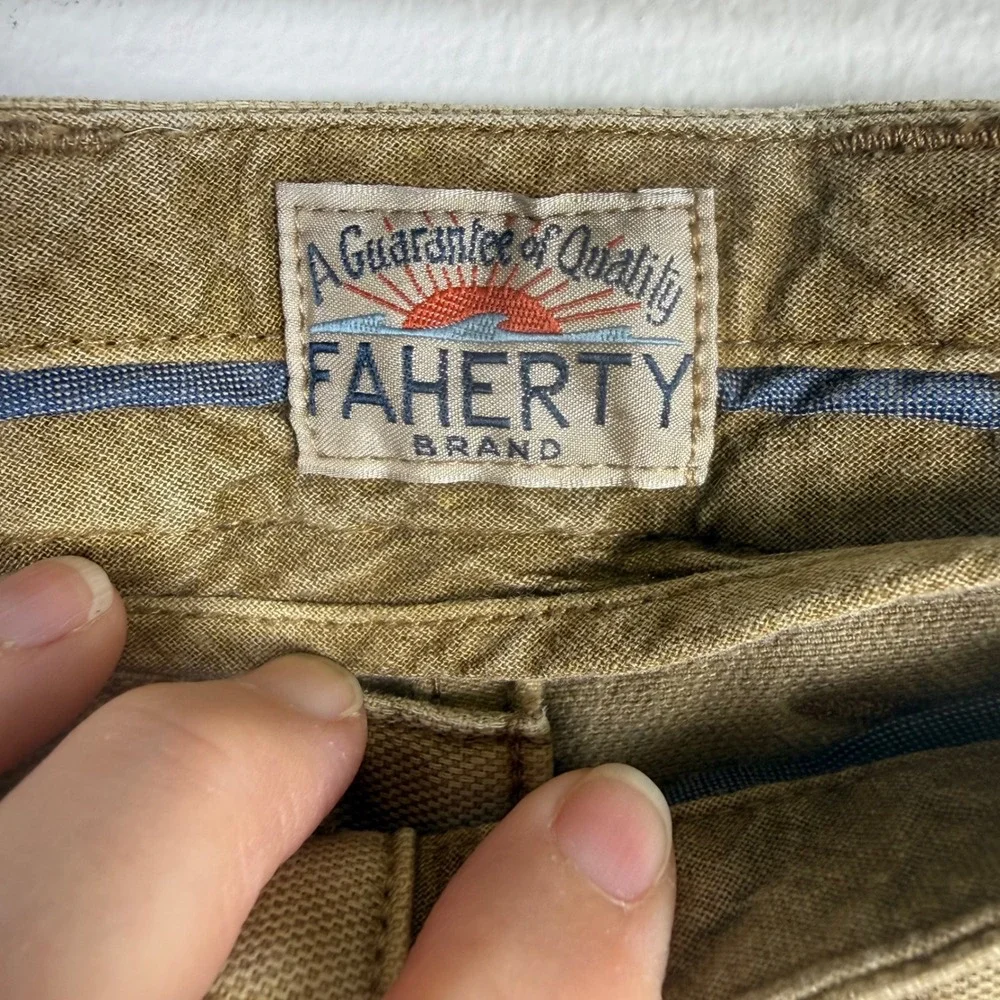 Faherty Men's Khaki Chino‎ Pants Size 36